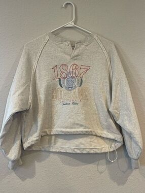 Niko And... Womens Burbank 1867 Embroidered Cotton Crewneck Sweatshirt Size Med